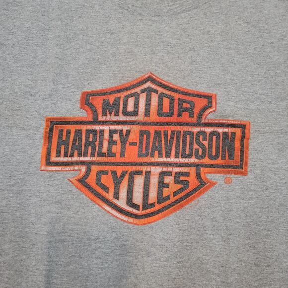VTG Y2K Harley-Davidson T-Shirt Mens M Fairbanks AK Dealer Tee Biker Dealer Tee - Picture 2 of 8